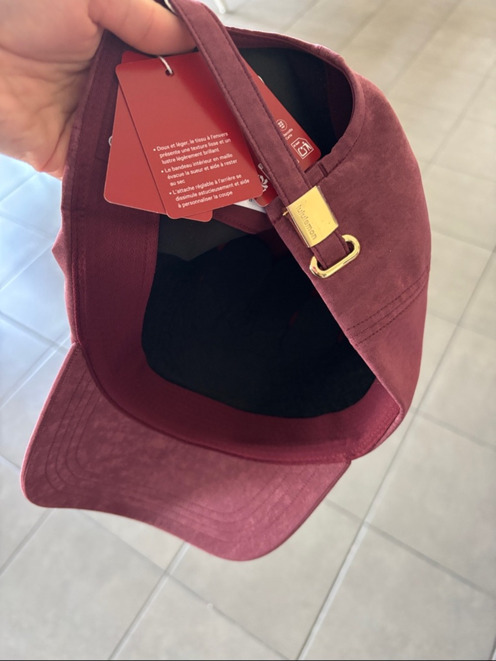 lululemon athletica Dusty Rose Baseball Cap with Gold Logo - Picture 3 of 4